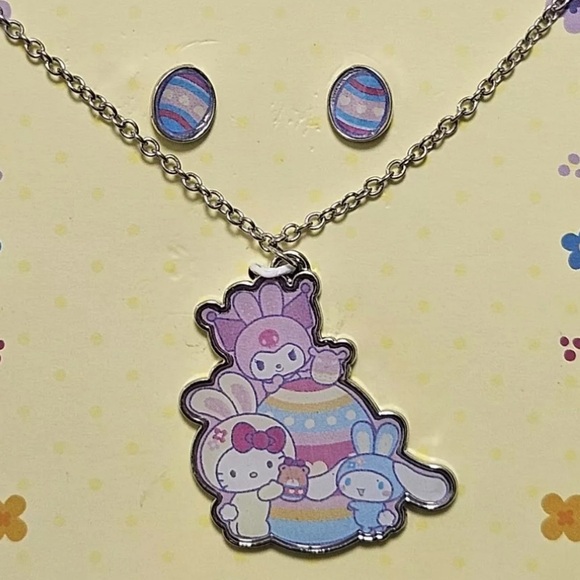 (kid’s) 🏷️ hello kitty & friends matching necklace & earrings set - Picture 10 of 11